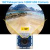 ELP 180 Degree Fisheye Lens USB Camera 2megapixel 1080p Webcam Wide Angle Pc Web Camera USB for Android/Linux/Windows