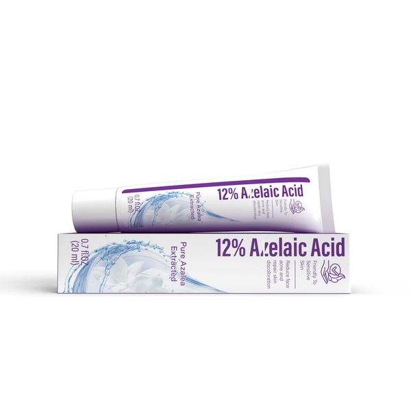 Azelaic Acid Serum 12% with Hyaluronic Acid & Niacinamide, Against Impurities, Redness & Dark Spots, Soothes the Skin, Anti-Ageing, Regulates Sebum, 20 g Face Serum