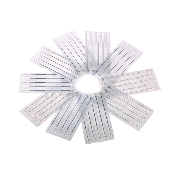 50PCS Tattoo Needles Set 1RL 3RL 5RL 7RL 9RL Stainless Steel Round Liner Professional Permanent Tattoo Kit