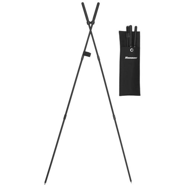 Hammers 39" bungee corded collapsible shooting stick stiX bipod,black,9MM