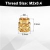 uxcell 100pcs M2 Thread Insert Brass Heat Set Insert M2x3.5mm OD3.5mm New Ring Insert Nuts 3D Printed Brass Nuts Female Thread Insert Nuts