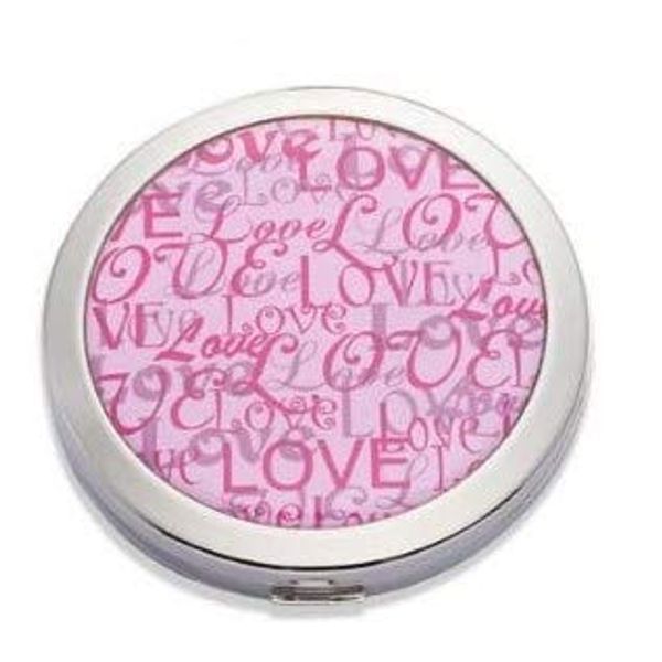 Lauren Lee Pink Love Ladies Compact Mirror