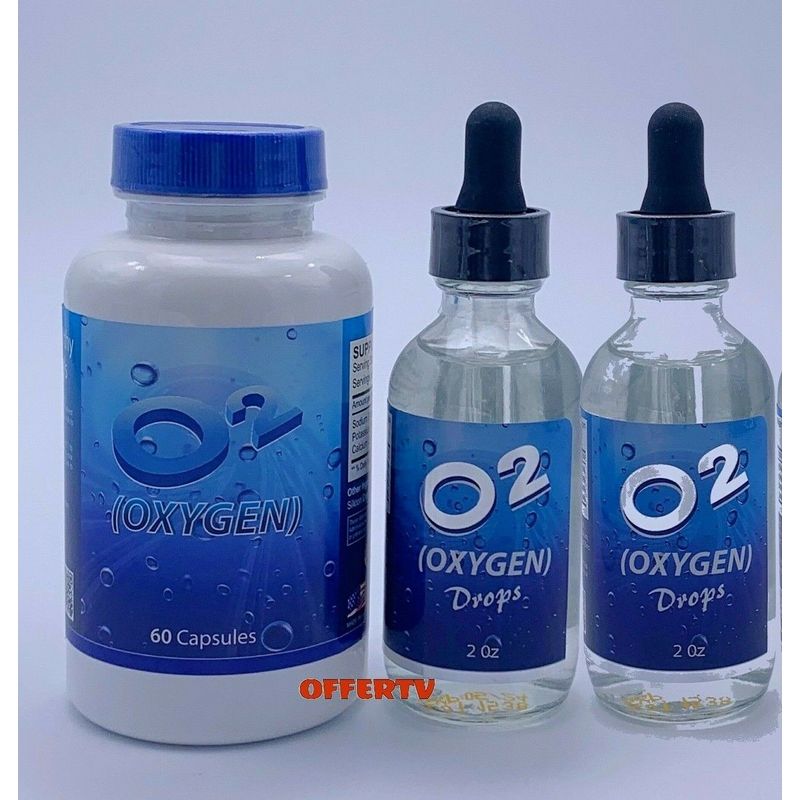 2 Oxygen 02 Liquid Drops Promotes Healthy Energy Levels Stabilized Cell ...
