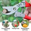 Kynup Secateurs & Pruning Scissors, Professional Garden Secateurs, Sharp SK-5 Steel Blade, Strong & Anti-rust Pruning Shears, Ergonomic Anti-slip Handle, Plant Gardening Tree Trimming Garden Tool(Red)