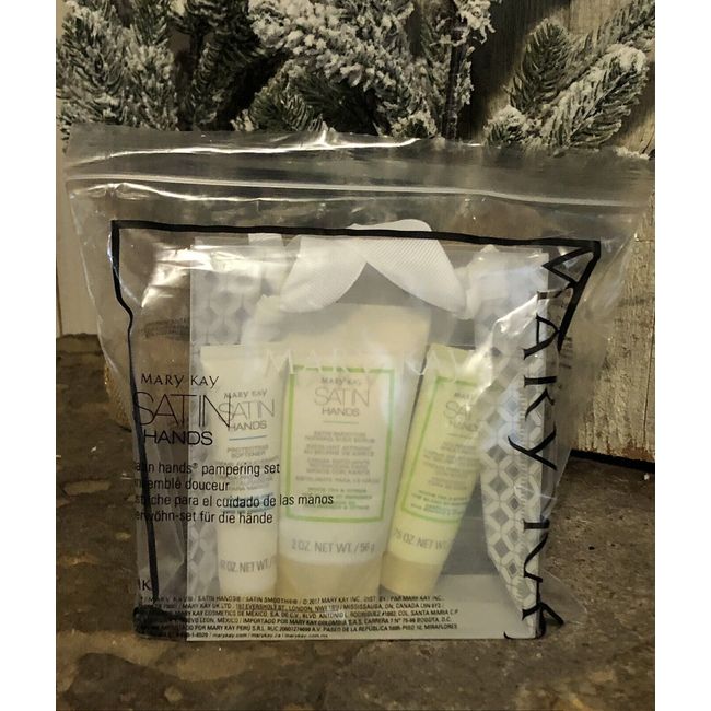 Mary Kay Satin Hands Pampering Set Deluxe MINI Travel Size White Tea & Citrus 💝