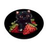Ragamuffin Kawaii Cat Strawberries PopSockets Swappable PopGrip