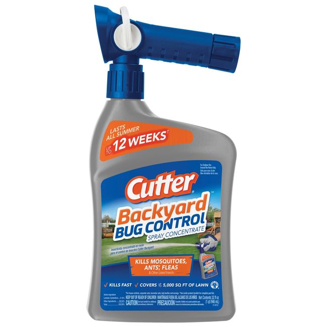 Cutter 61067 HG-61067 32Oz Rts Bug Free Spray, 1 pack, Silver Bottle