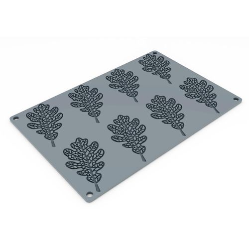 PAVONI ITALIA GG048 Grand Oak Tree, 8 Pieces, Platinum Silicone, Mold, Confectionery Supplies, Chocolate Mold, Candy Mold, Decorative, Oven, Microwave, Dishwasher Safe, Freezer Safe