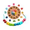 Itian Wooden Shape Sorting Clock / Wooden Clock with Numbers and Shapes Sorting Blocks