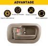 Interior Inner Door Handle Front Left for 98-03 Toyota Sienna Driver Side Beige