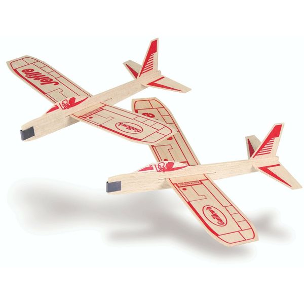 Lot of 4 Guillow's Jetfire Twin Packs (8 Balsa Wood Toy Gliders Total)  GUI-32-4