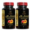 Pure African Mango Extract – High Potency Herbal Capsules - 2 Bottles 120 Caps