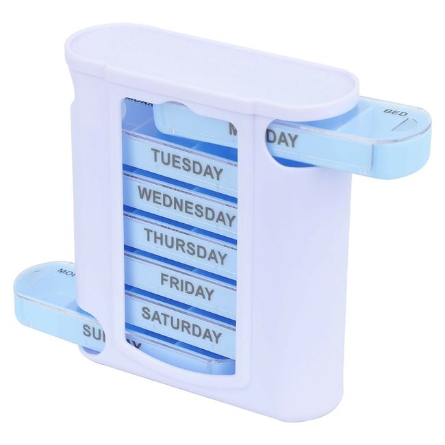 Weekly Pill Box 7 Day 28 Compartment Tablet Organiser Medicine Storage  Dispenser