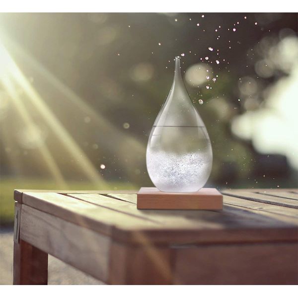 Coocnh Storm Glass Weather Predictor Glass Barometer Forecaster Creative Crystal Decorative Bottles Desktop Drops Forecast Bottle Home and Office Birthday