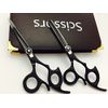 5.5" Professional Barber Razor Edge Hair Cutting Shears Scissors Set