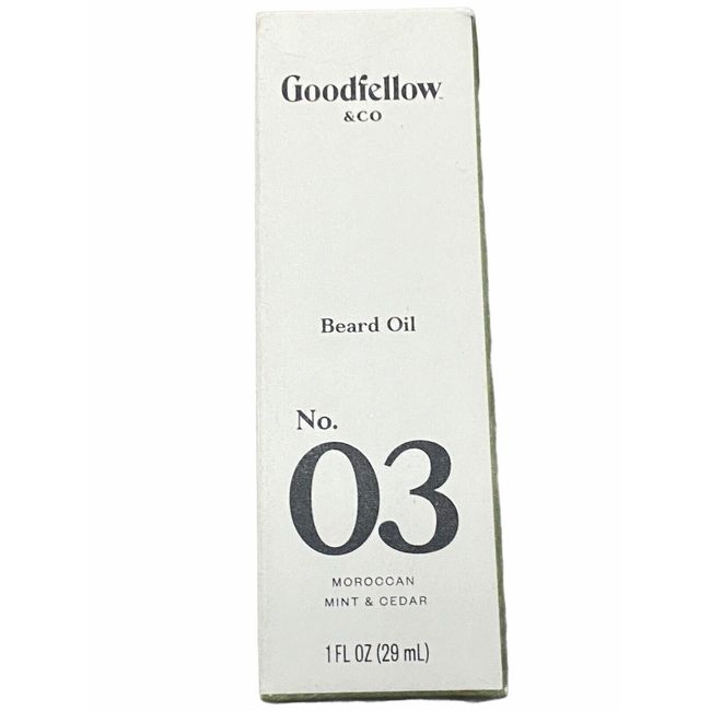 Goodfellow & Co Moroccan Mint & Cedar Beard Oil No3 1 Fl Oz