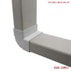 Kair 90 Degree Vertical Elbow Bend 110mm x 54mm - 4 x 2 inch Rectangular Plastic Ducting