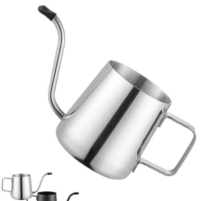 ozgram Watering Can for Ornamental Plants [Square Shape 350 Silver] Gardening Watering Jug Stainless Steel (Square)