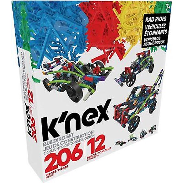 K'NEX Classics 206 Pcs 12 Model Rad Rides Building Set Educational Toy Age 7+