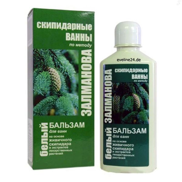 White Turpentine Baths, Capillaries cleaning, Rejuvenate, by Dr.Zalmanov 250ml.