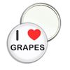 I Love Grapes - 55mm Round Compact Mirror