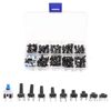 Create Idea 200pcs Mini Micro Momentary Tactile Push Button Switch Assortment Kit with Case for Television Audio Equipment