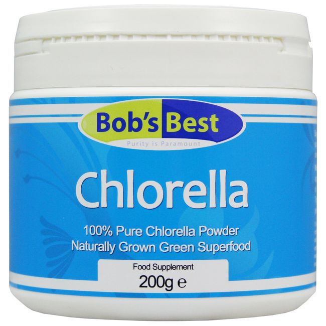 Chlorella Powder 100% Pure Naturally Grown Green Superfood - 200 Grams