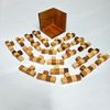 3D Cube Wooden Puzzle, brain-teaser IQ games
