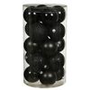 Vickerman 3" Black 4 Finish Ball Ornament 16 per Box