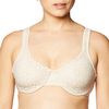 Olga Women's Sheer Leaves Minimizer Bra, Butterscotch, 40C