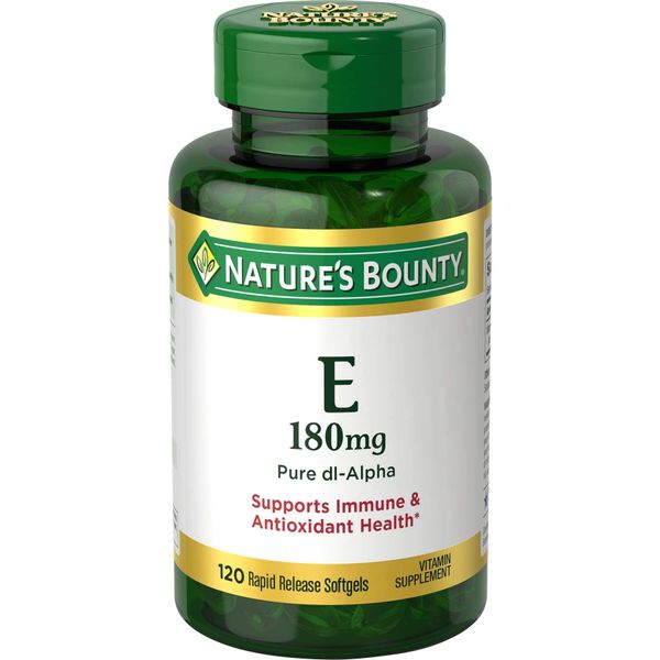 Nature&#39;s Bounty Vitamin E 400 IU Softgels Pure DL-Gel (Pack of 2)