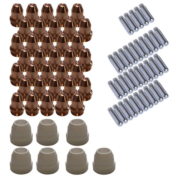 Lotos Plasma Cutter Consumables Sets for Brown Color LT5000D and Brown Color CT520D (77 Pieces)