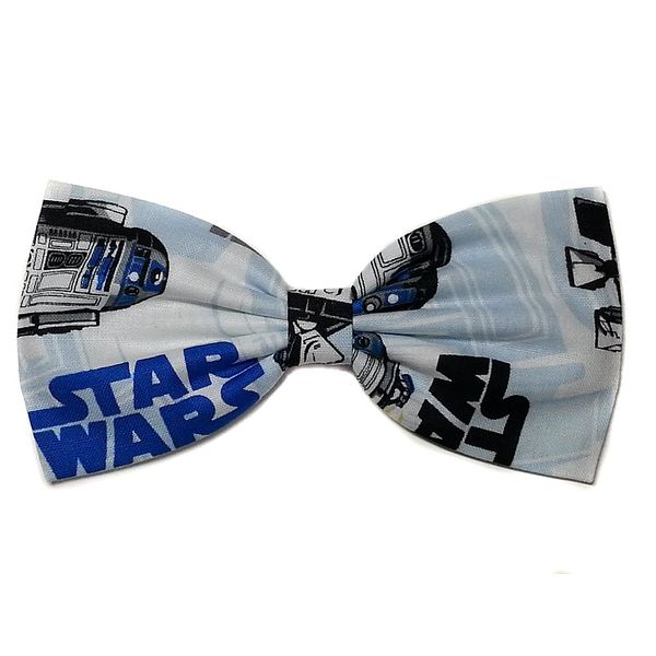 Super Heroes Hair Bows-sci Fi, Horror (R2D2, Alligator Clip)