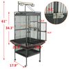 61" Large Bird Cage Large Play Top Parrot Finch Cage Pet Supplies Removable Part
