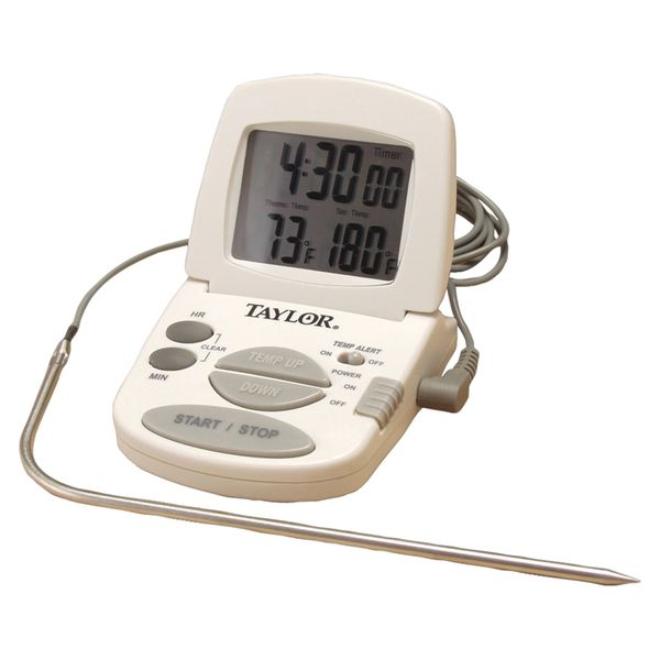 TAYLOR® PRECISION PRODUCTS Digital Cooking Thermometer and Timer