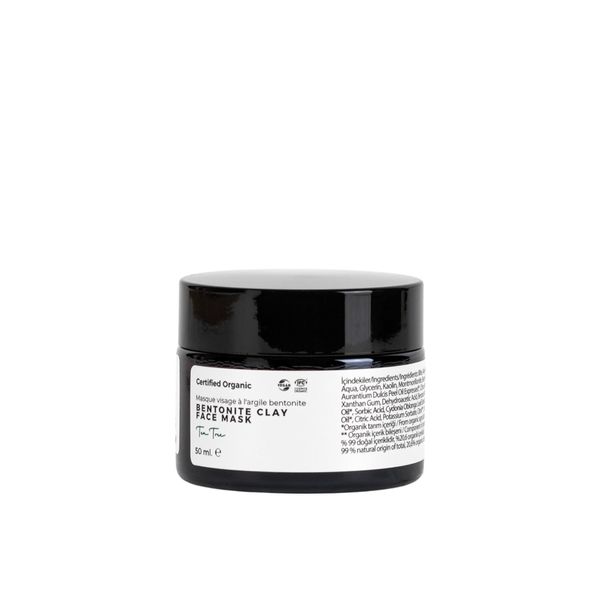 Versew Bio Vegan Bentonit Hauttonausgleichende Tonmaske, Healing Clay Mask mit entgiftender Bentonit-Tonerde für das Gesicht, 100% rein zum Entgiften, Entschlacken und Reinigen (50 ml)