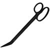 Toenail Scissors Extra Long, 19 cm, Stainless Steel with Micro Teeth (Black..)