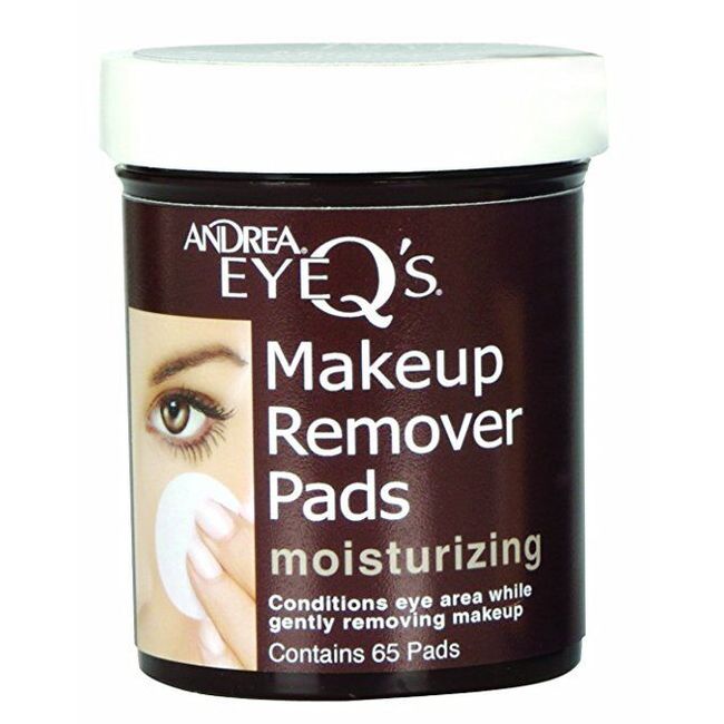 Andrea Eye Q'S Eye Make-Up Remover Pads Moisturizing 65 Each