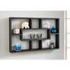 ultimatesalestore Multi-Compartment Shelf Great Space-saving Addition Black.