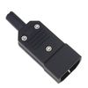 OTOTEC AC250V 10A Male 3Terminals Panel Mount Power Socket Adapter Connector 10pcs