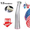 Dental 1:5 Increasing Fiber Optic LED Contra Angle Handpiece E-type NSK Style