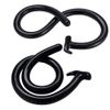 puhuiwocolo 1M Ultra Long Thin Smooth Premium Material Unisex Multi-purpose Sm(Black)