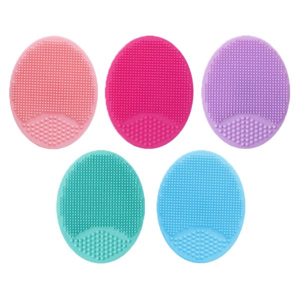 Silicone Facial Cleansing Brush, 5pcs Soft Face Scrub Clean Brush, Blackhead Remover Handheld Face Scrubber for Sensitive, Delicate, Dry Skin