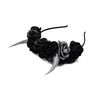 Handmade Black & Silver Devil Horns Headband