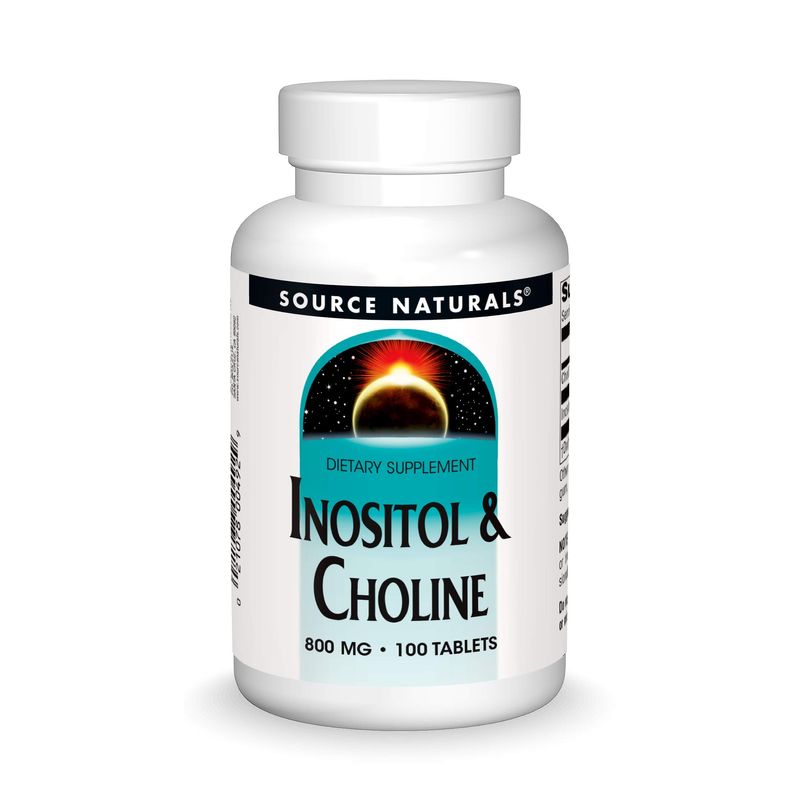 Source Naturals Inositol & Choline 800 mg Supports Healthy Nerve ...