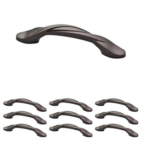Franklin Brass Curved Cabinet Pull, Bronze, 3 in Drawer Handle, 10 Pack, P35518K-OB3-B