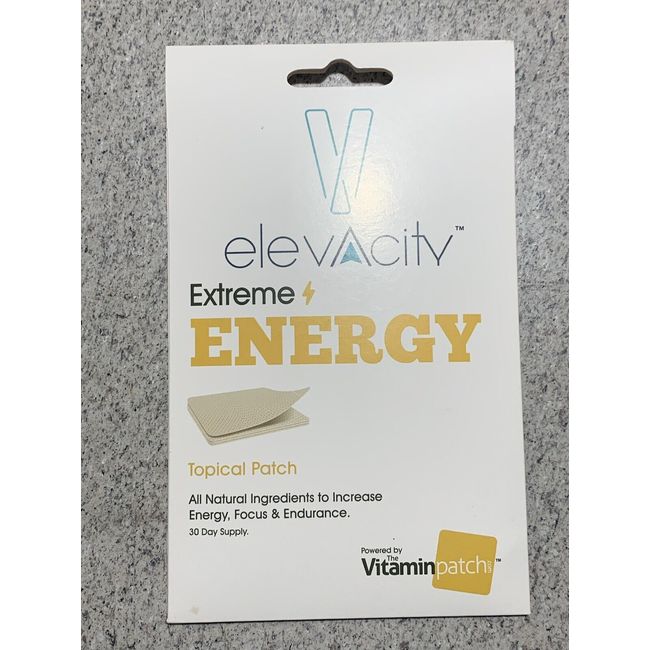 Elevate Elevacity Vitamin Patch - Extreme Energy topical Patch 30