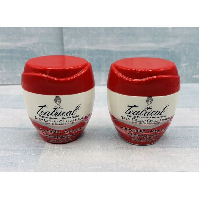 2x TEATRICAL Anti-Wrinkle Facial Cream Buddleja Davidii Stem Cells Floral 3.5oz