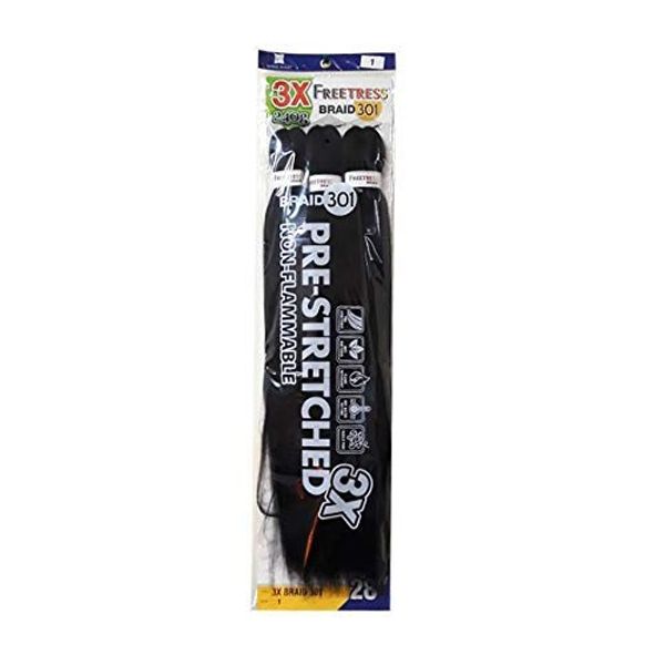 FreeTress Synthetic Pre-Stretch Jumbo Braiding 3X BRAID 301 28" (COPPER)