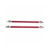 Red Adjustable Bumper Lip Diffuser Splitter Support Bars For Mitsubishi Lancer